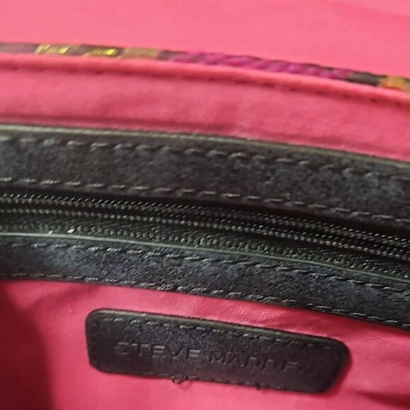 Steve Madden Magenta Lara Satchel Bag - Picture 4 of 6